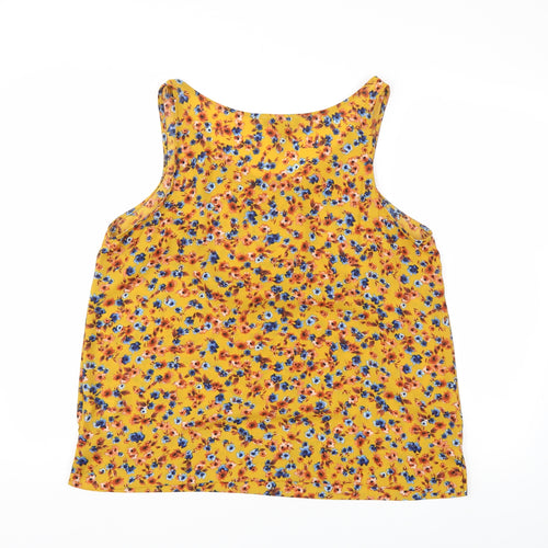 Primark Womens Yellow Floral  Basic Blouse Size 16