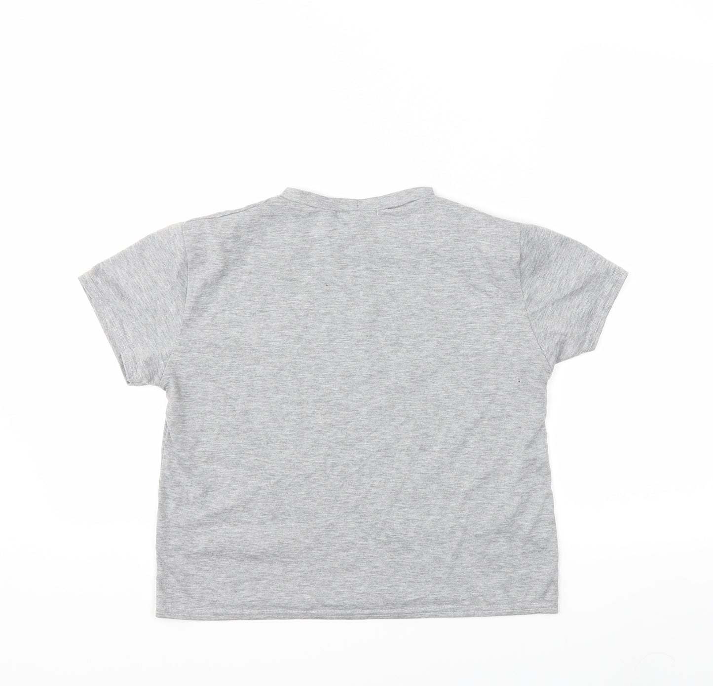 In the Style Womens Grey   Basic T-Shirt Size 8
