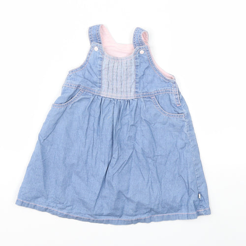 Mothercare Baby Blue  Denim Shift  Size 9-12 Months