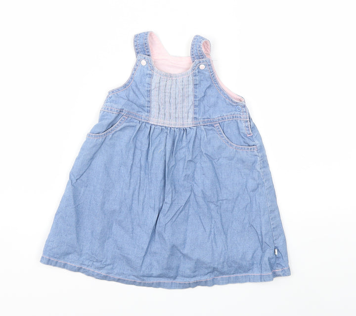 Mothercare Baby Blue  Denim Shift  Size 9-12 Months