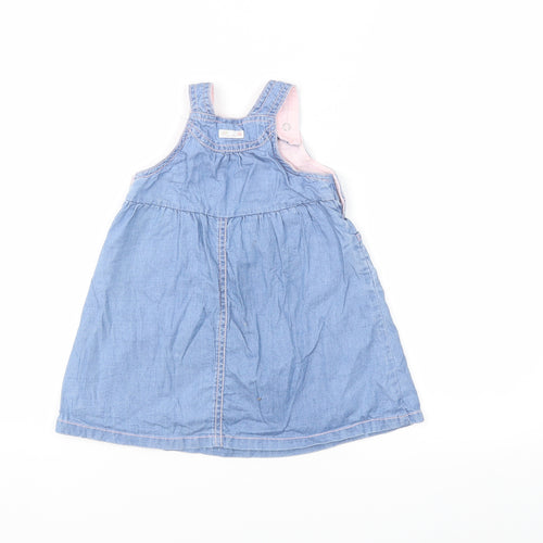 Mothercare Baby Blue  Denim Shift  Size 9-12 Months