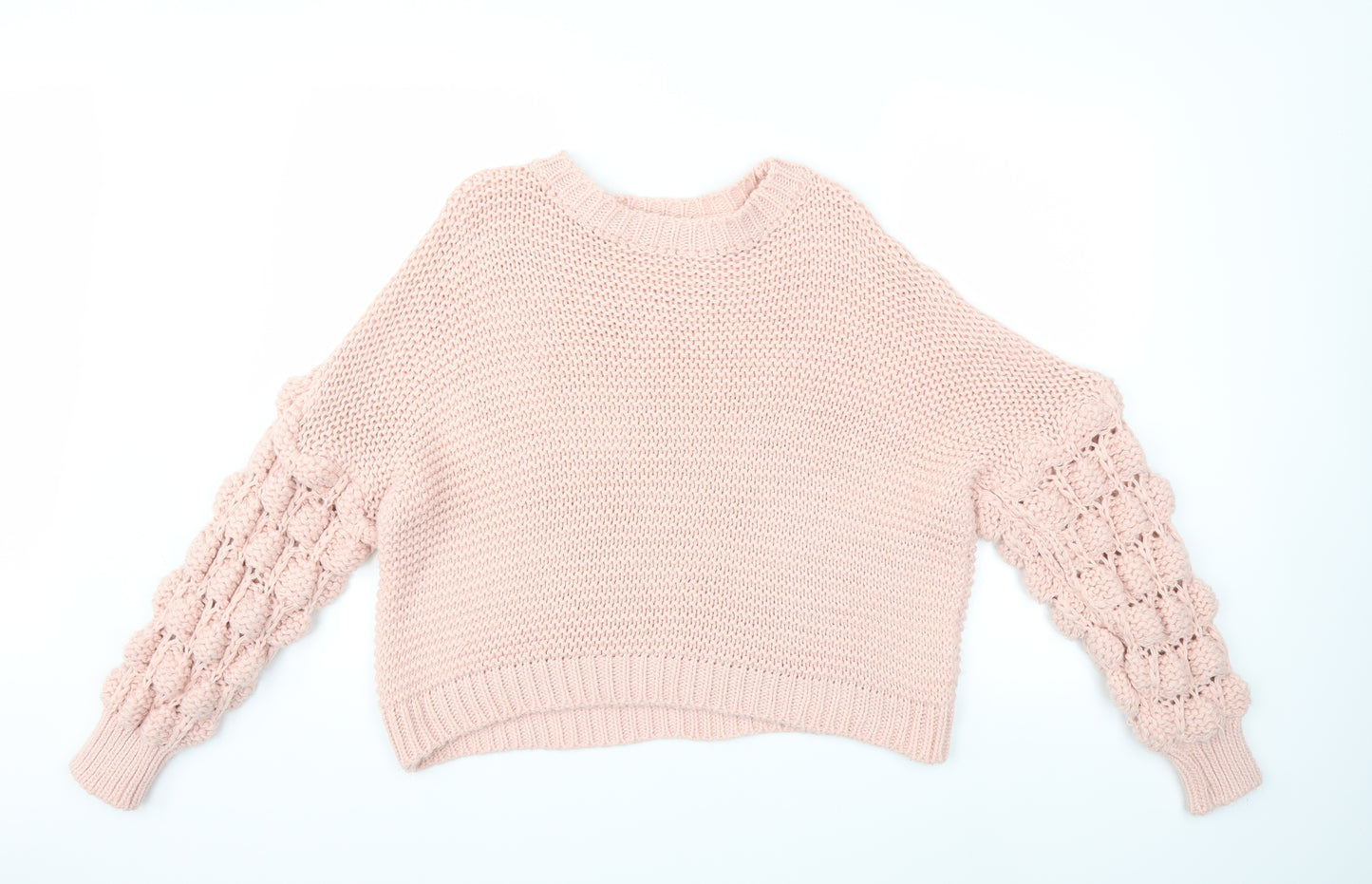CAMEO ROSE Womens Pink  Knit Pullover Jumper Size M