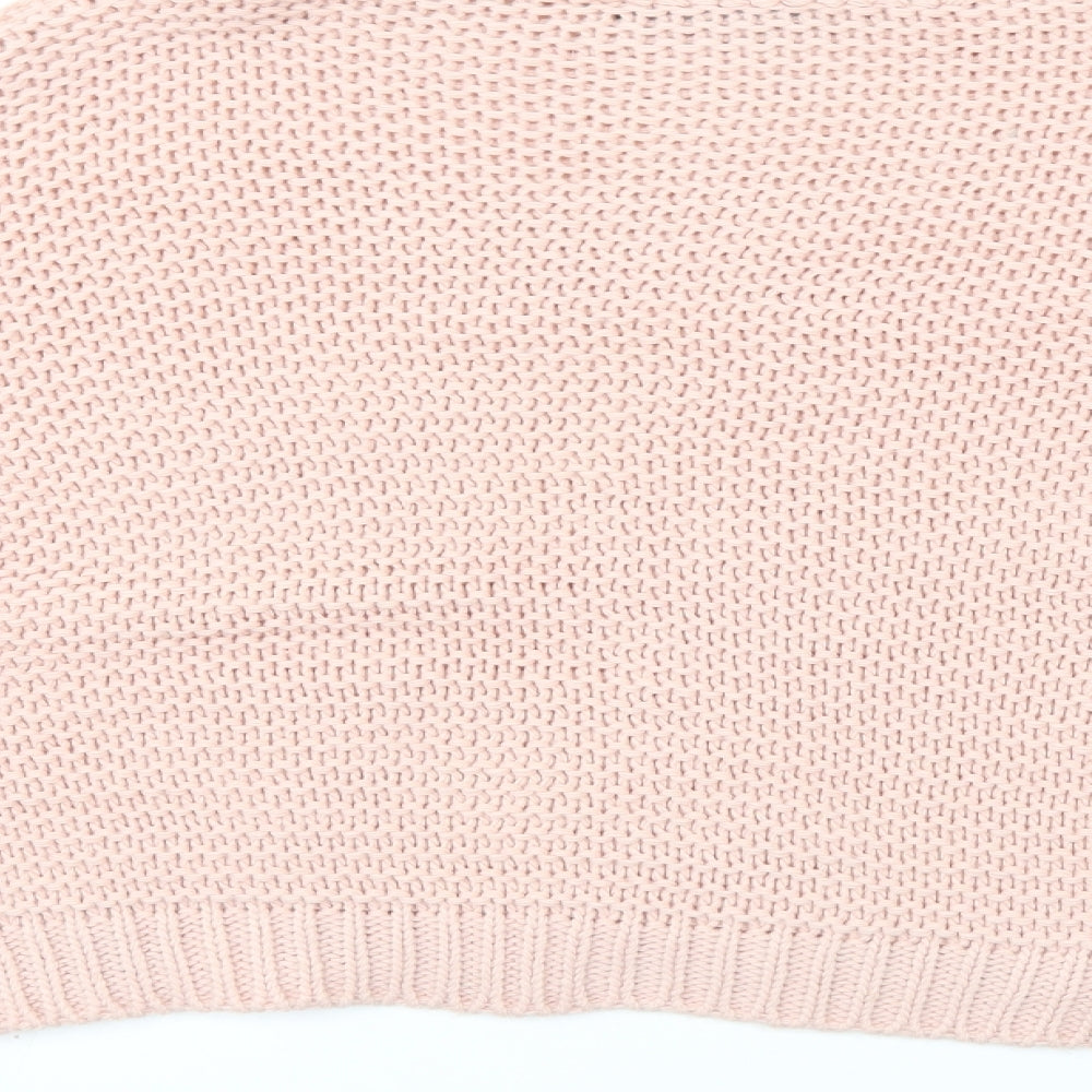 CAMEO ROSE Womens Pink  Knit Pullover Jumper Size M
