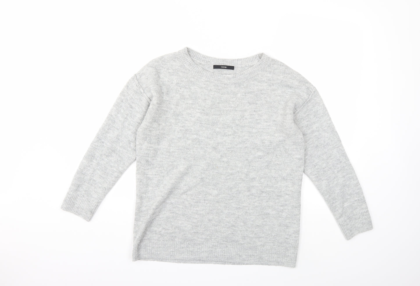 George Womens Grey  Knit Pullover Jumper Size 12