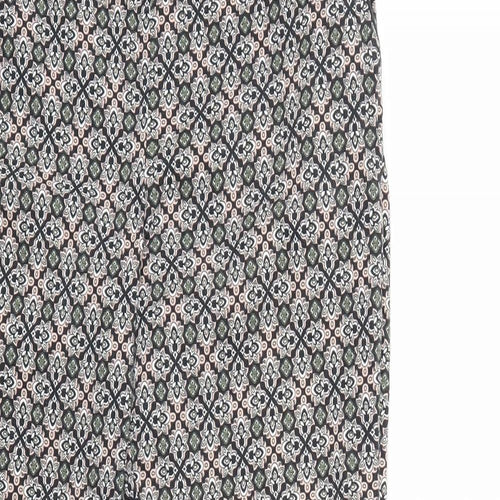 F Womens Beige Geometric  Trousers  Size 16 L27 in