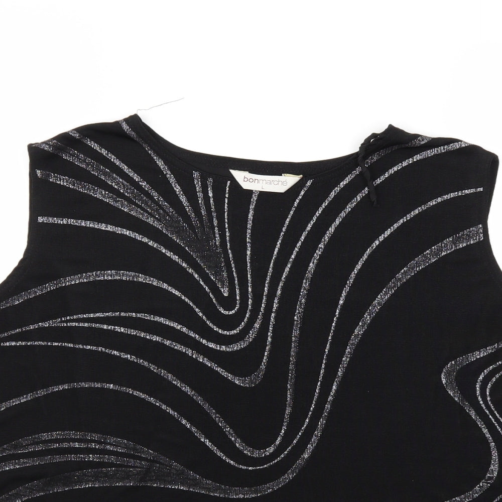 Bonmarché Womens Black   Basic Tank Size L