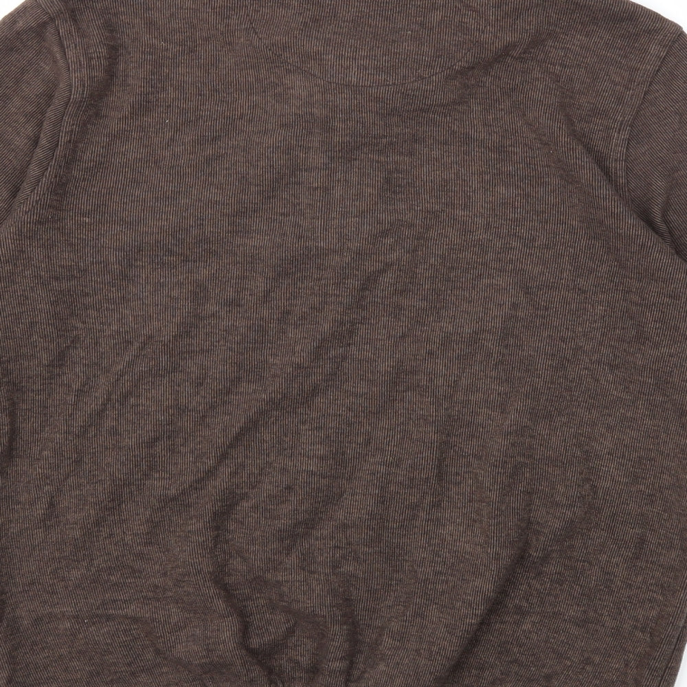 marco stars Mens Brown   Pullover Sweatshirt Size L