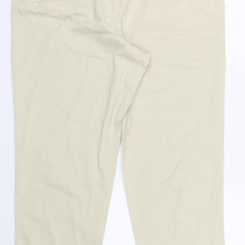 Zaffiri Womens Ivory   Trousers  Size 18 L29 in