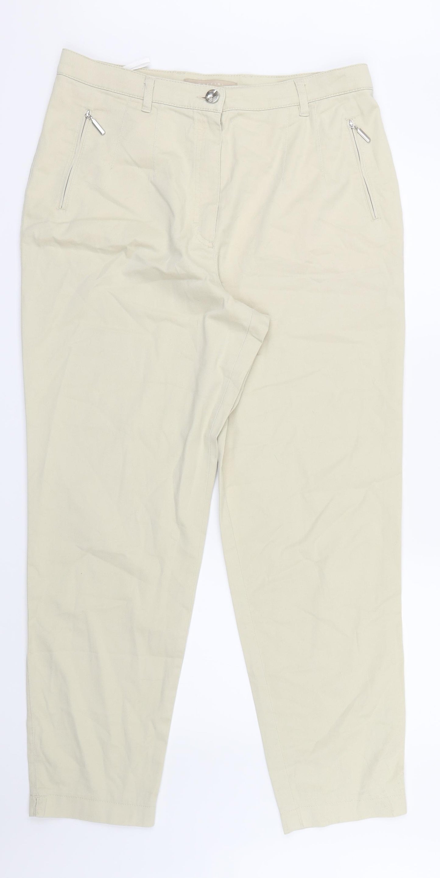 Zaffiri Womens Ivory   Trousers  Size 18 L29 in