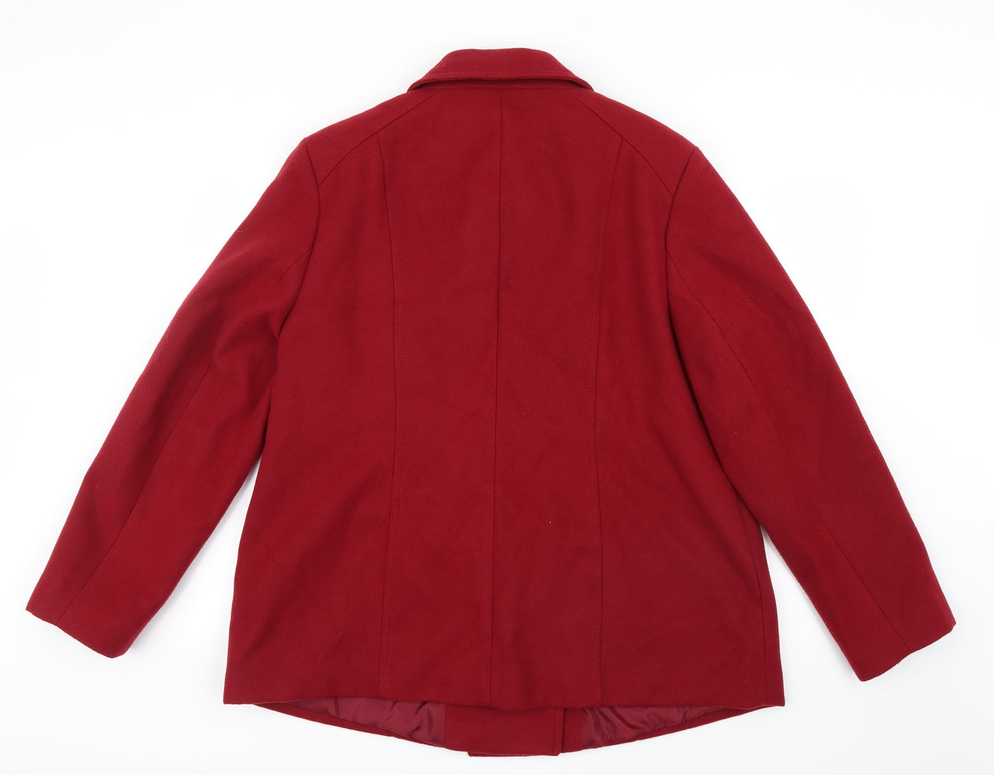 Bonmarché Womens Red   Pea Coat Coat Size 18