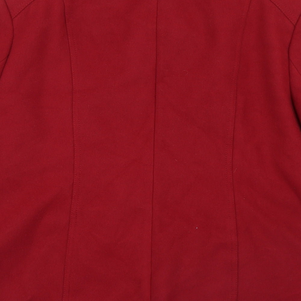 Bonmarché Womens Red   Pea Coat Coat Size 18