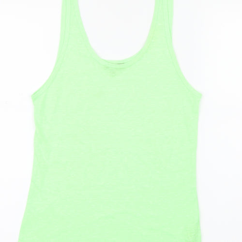 Topshop Womens Green   Basic Tank Size 12  - Neon