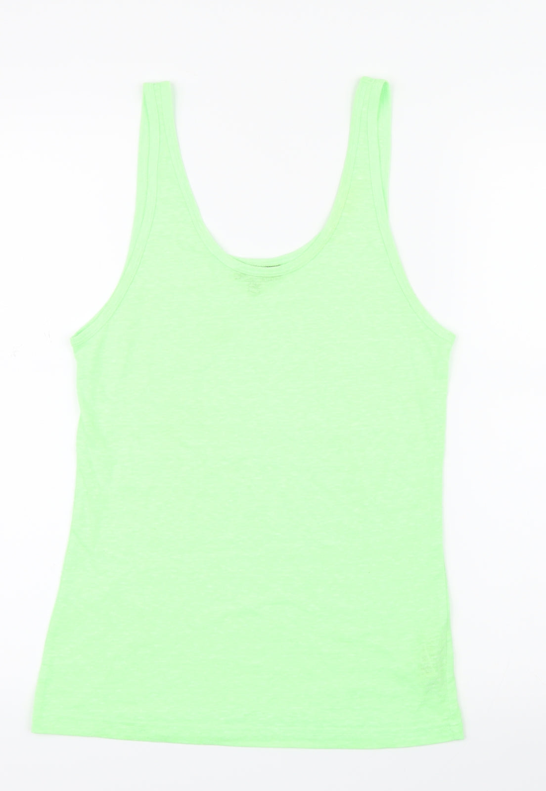 Topshop Womens Green   Basic Tank Size 12  - Neon