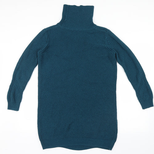 Tu  Womens Blue  Knit Pullover Jumper Size 14