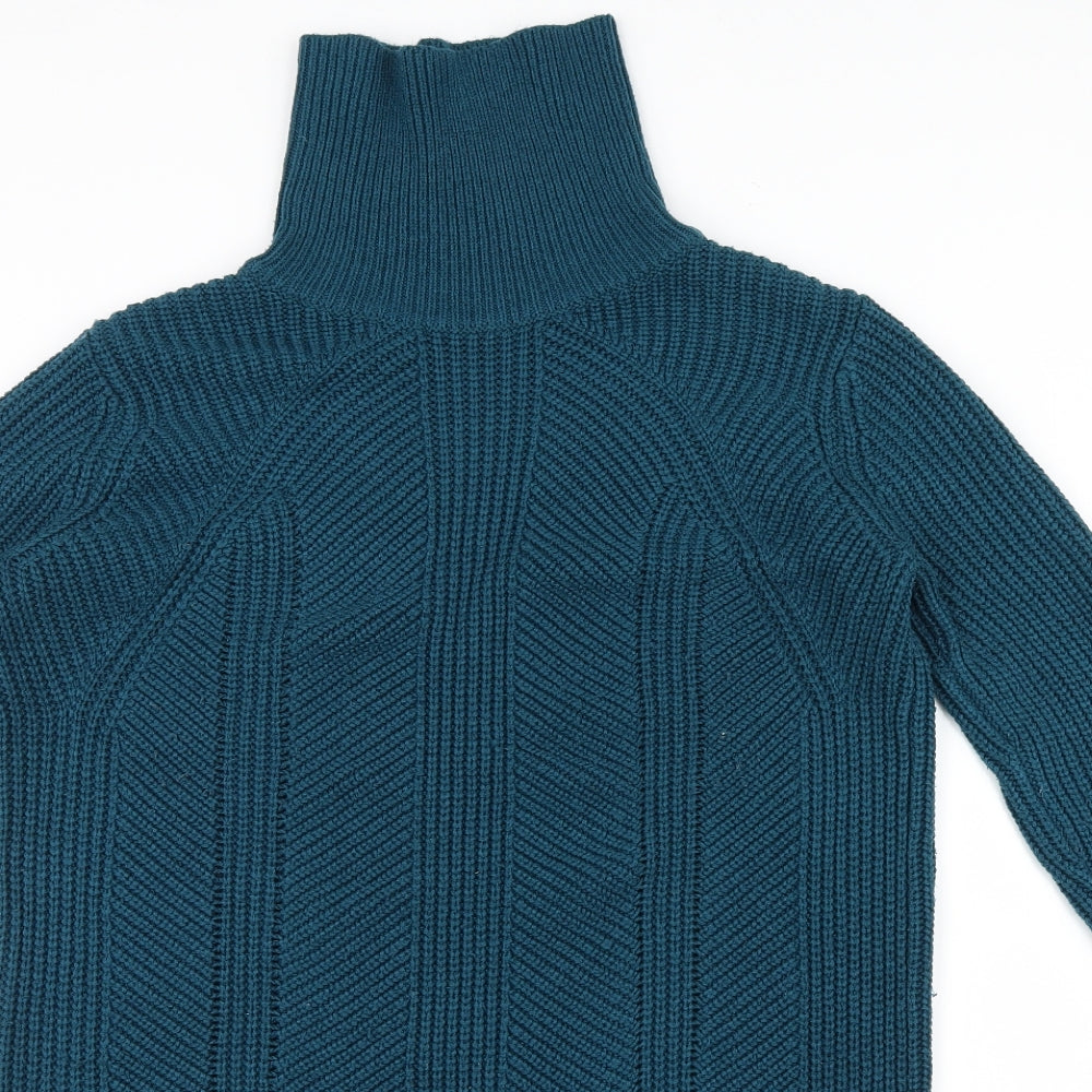 Tu  Womens Blue  Knit Pullover Jumper Size 14