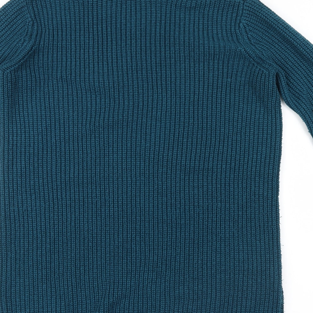 Tu  Womens Blue  Knit Pullover Jumper Size 14