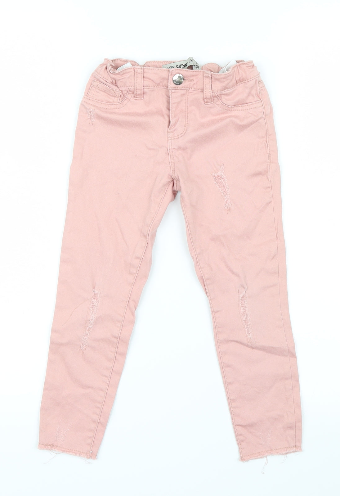 Denim Co. Girls Pink  Denim Skinny Jeans Size 4-5 Years