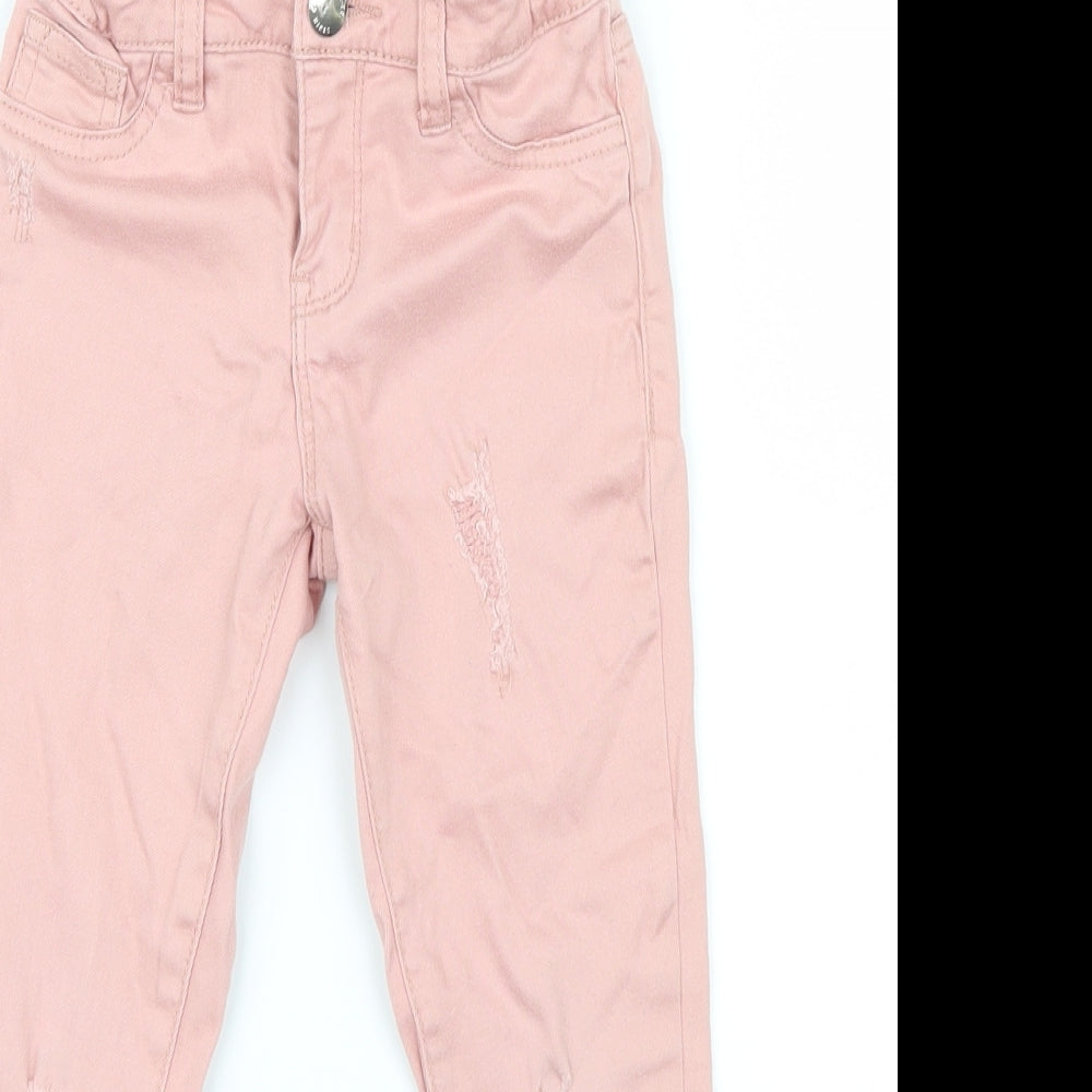 Denim Co. Girls Pink  Denim Skinny Jeans Size 4-5 Years