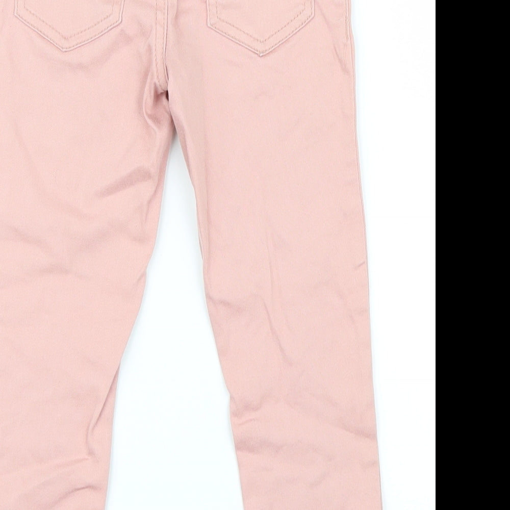 Denim Co. Girls Pink  Denim Skinny Jeans Size 4-5 Years