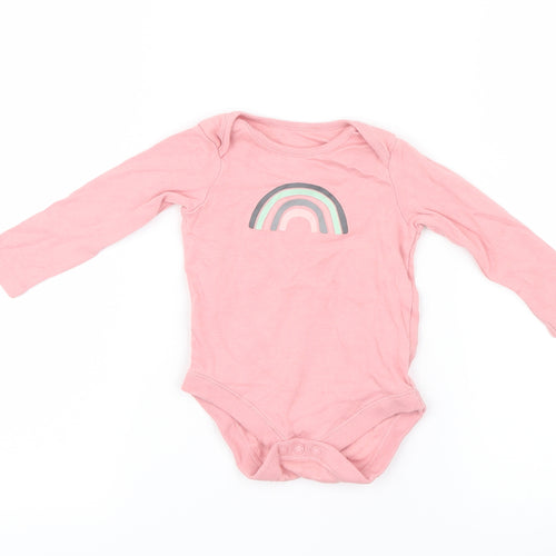 F&F Girls Pink   Babygrow One-Piece Size 3-6 Months