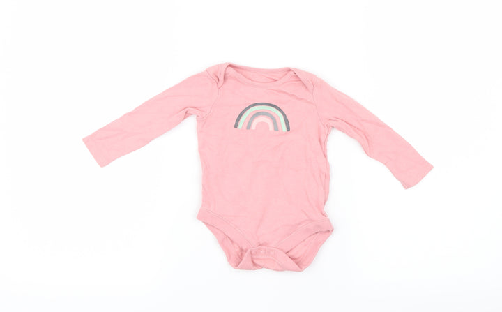 F&F Girls Pink Babygrow One-Piece Size 3-6 Months