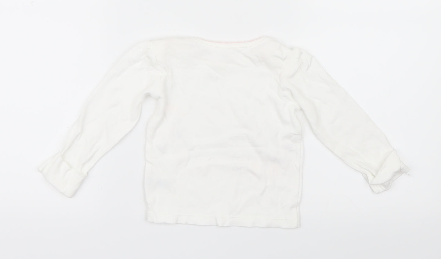 George Girls White Geometric  Capri Pyjama Top Size 6-9 Months