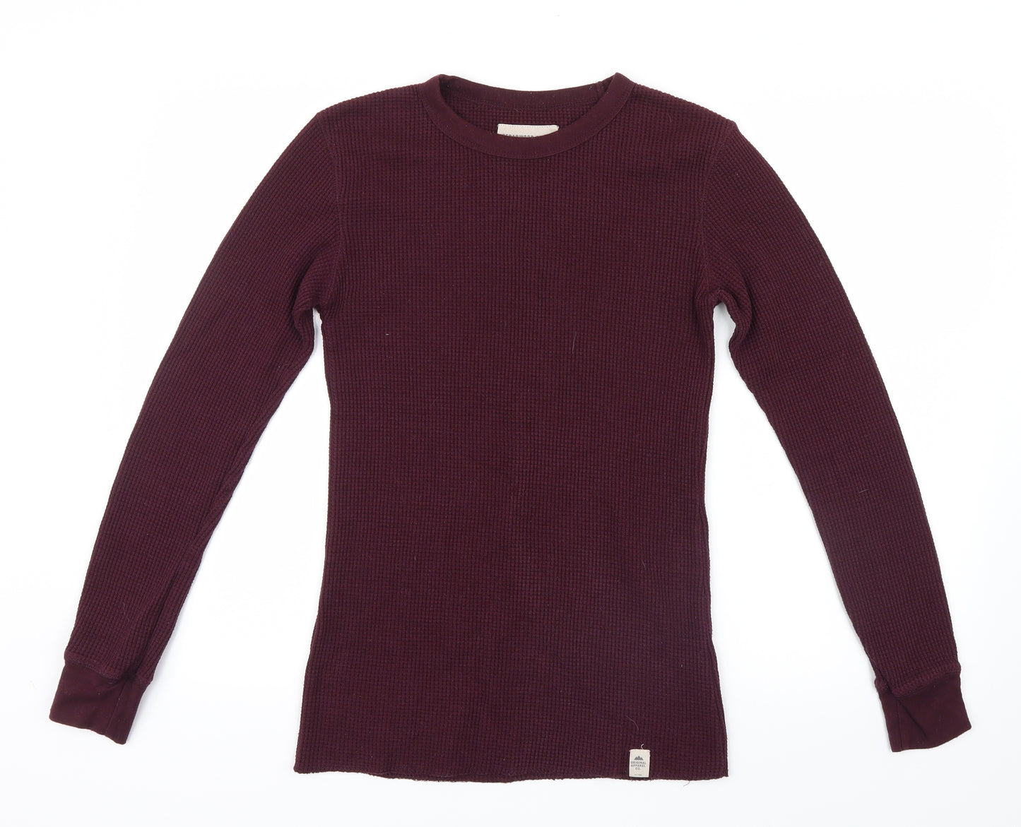Cedar Wood State Mens Purple  Knit Pullover Jumper Size M