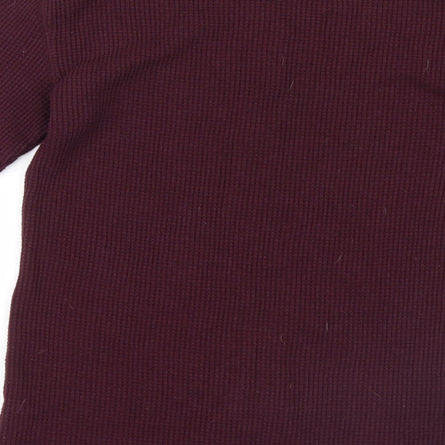 Cedar Wood State Mens Purple  Knit Pullover Jumper Size M