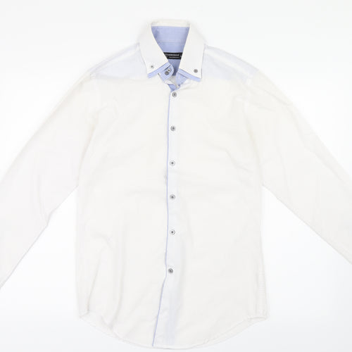 Twisted Soul Mens White    Button-Up Size S