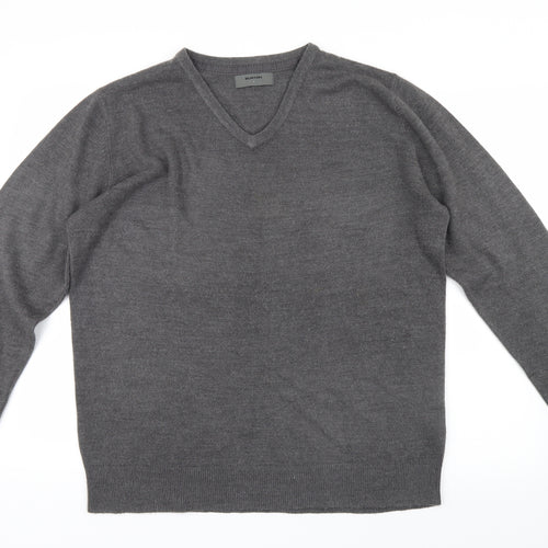 Burton Mens Grey  Knit Pullover Jumper Size L