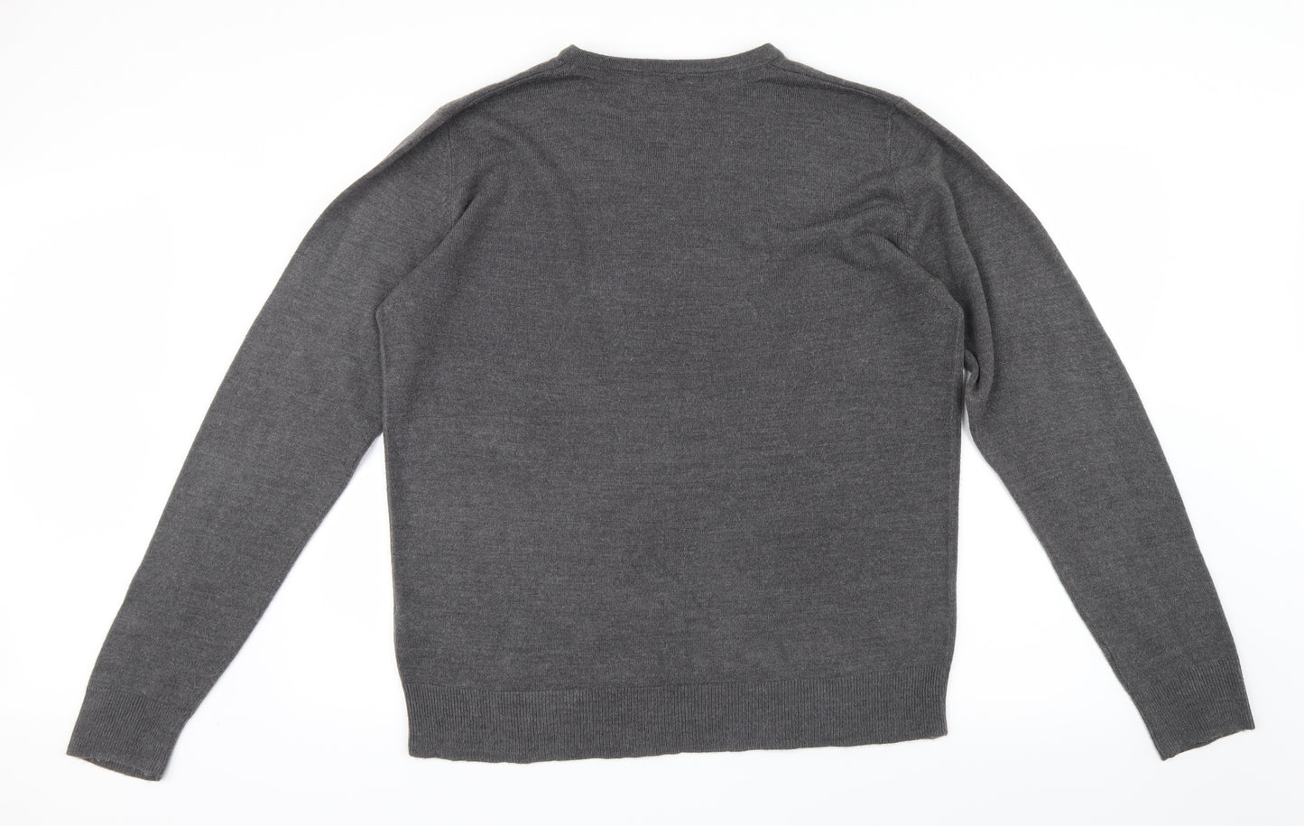 Burton Mens Grey  Knit Pullover Jumper Size L