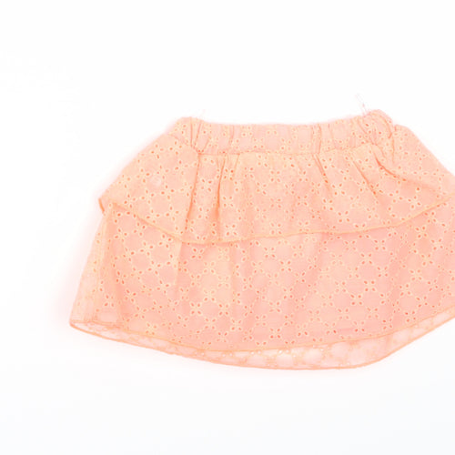 Baby Club Girls Orange   A-Line Skirt Size 12 Months