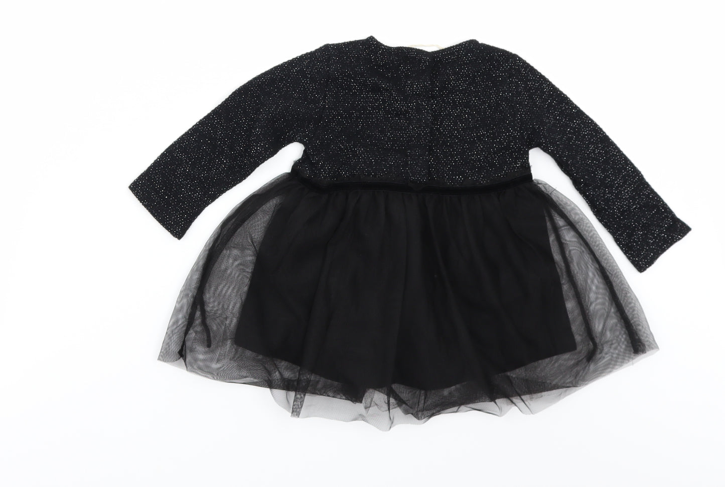 Zara Girls Black   A-Line  Size 9-12 Months
