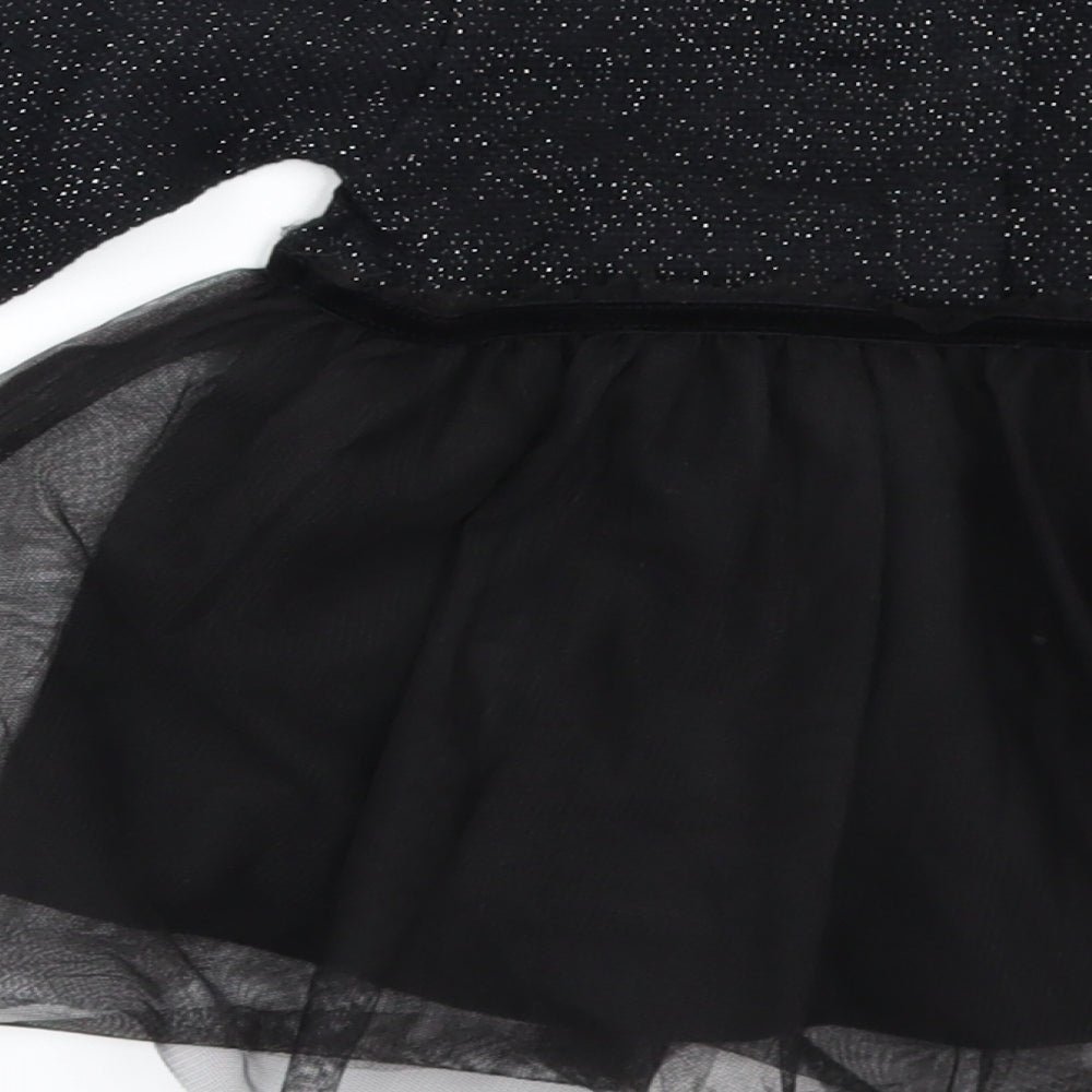 Zara Girls Black   A-Line  Size 9-12 Months