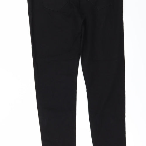 Denim & Co. Womens Black  Denim Jegging Jeans Size 14 L31 in