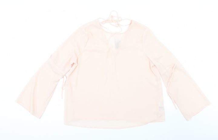 New Look Womens Orange Tunic Blouse Size 14