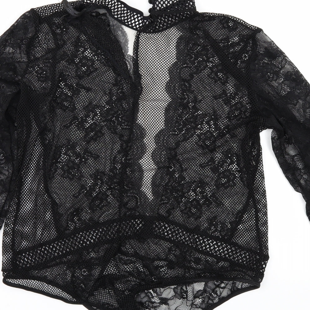 Ann Summers Womens Black   Bodysuit One-Piece Size L