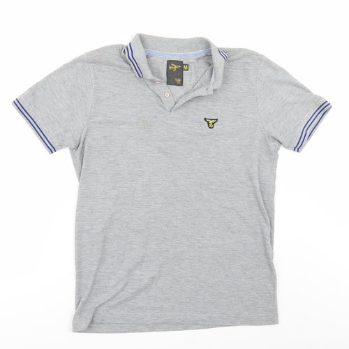 Le Breve Mens Grey    Polo Size M
