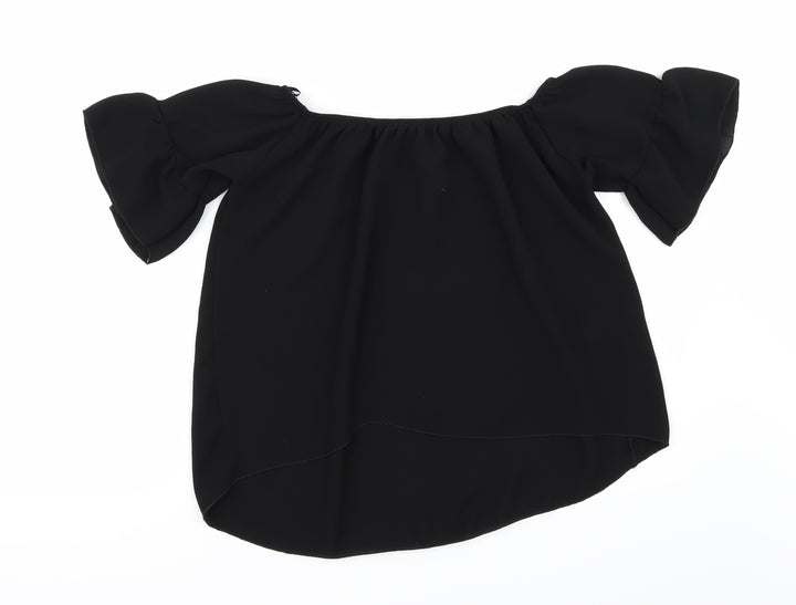 Quiz Womens Black   Tunic Blouse Size 12