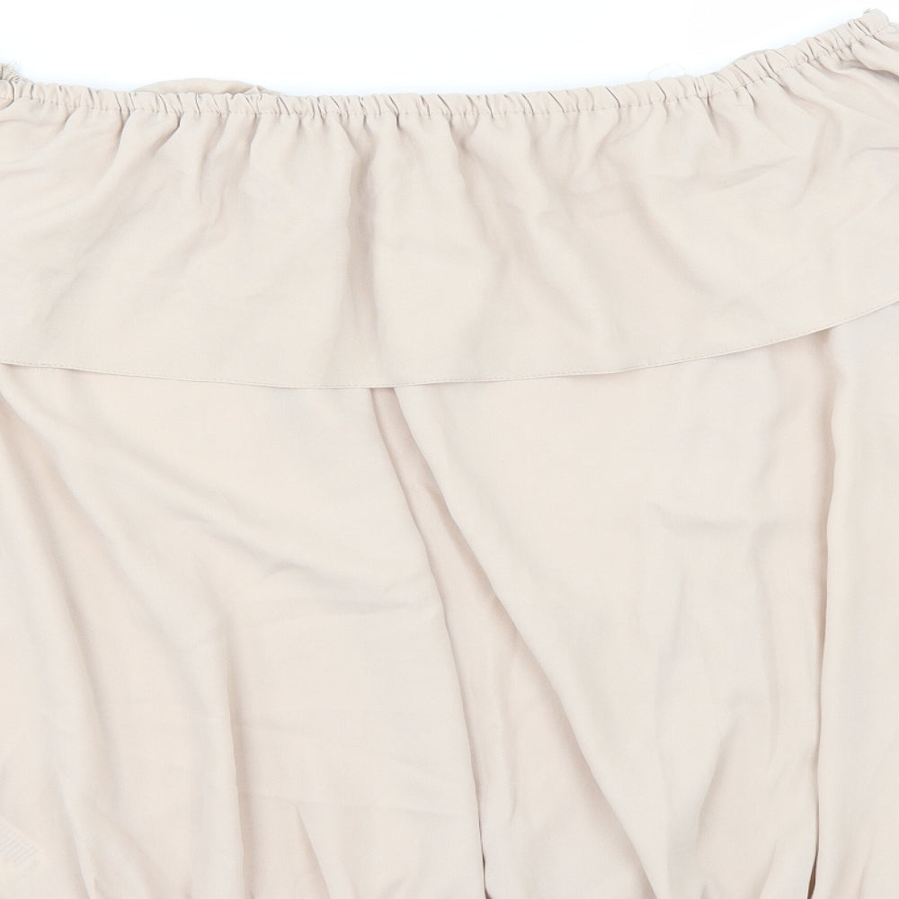 Debenhams Womens Beige   Tunic Blouse Size 20