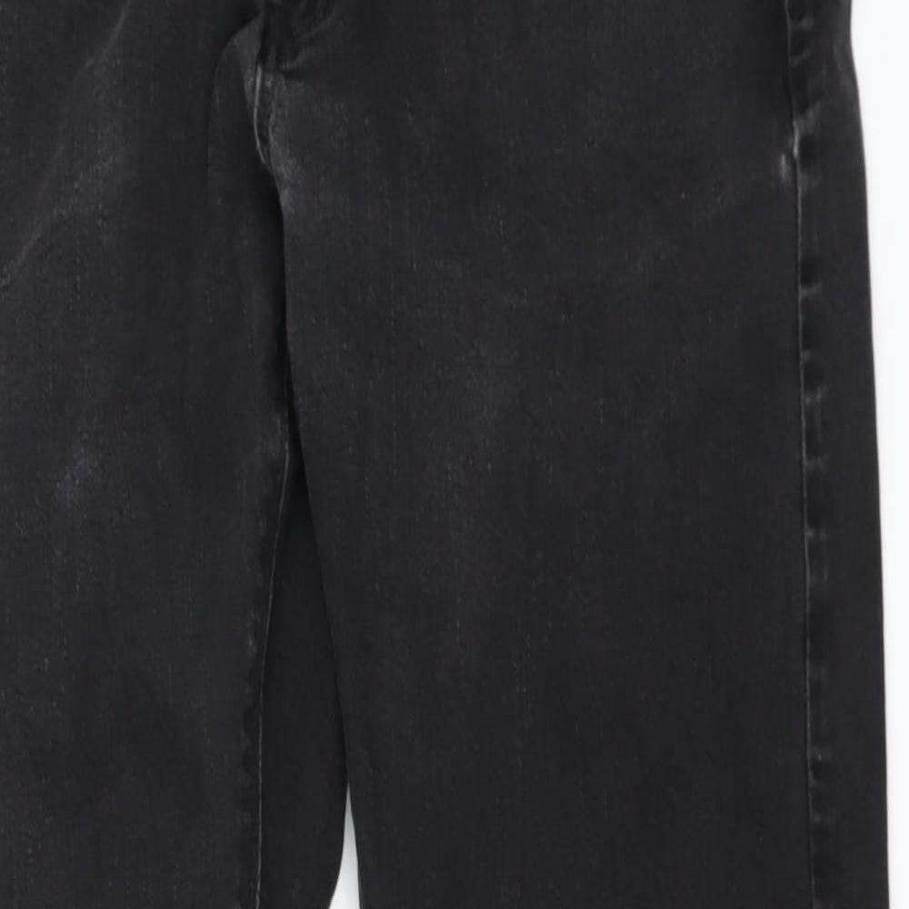 Marks and Spencer Mens Black  Denim Straight Jeans Size 32 in L29 in