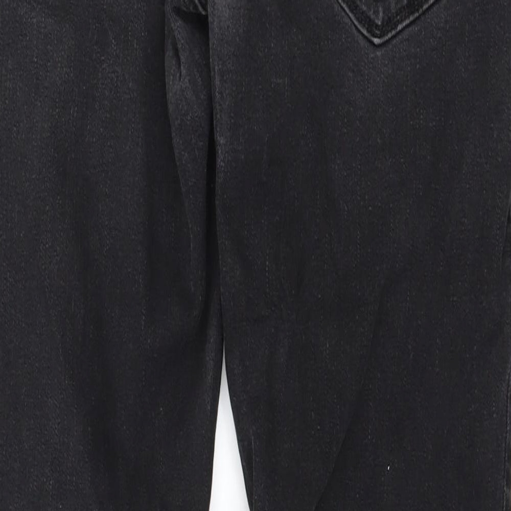 Marks and Spencer Mens Black  Denim Straight Jeans Size 32 in L29 in