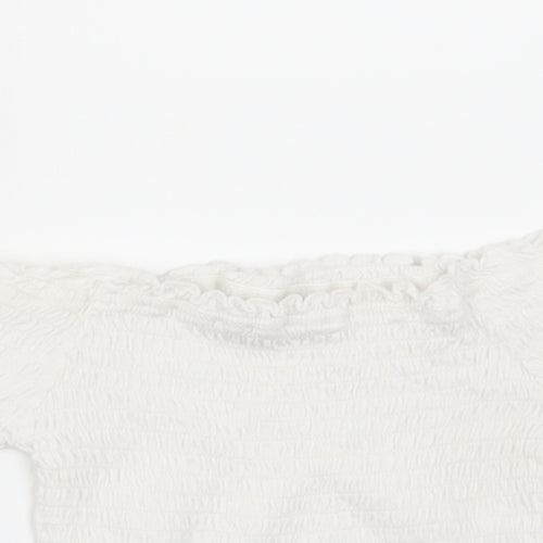 Primark Girls White   Basic T-Shirt Size 7-8 Years