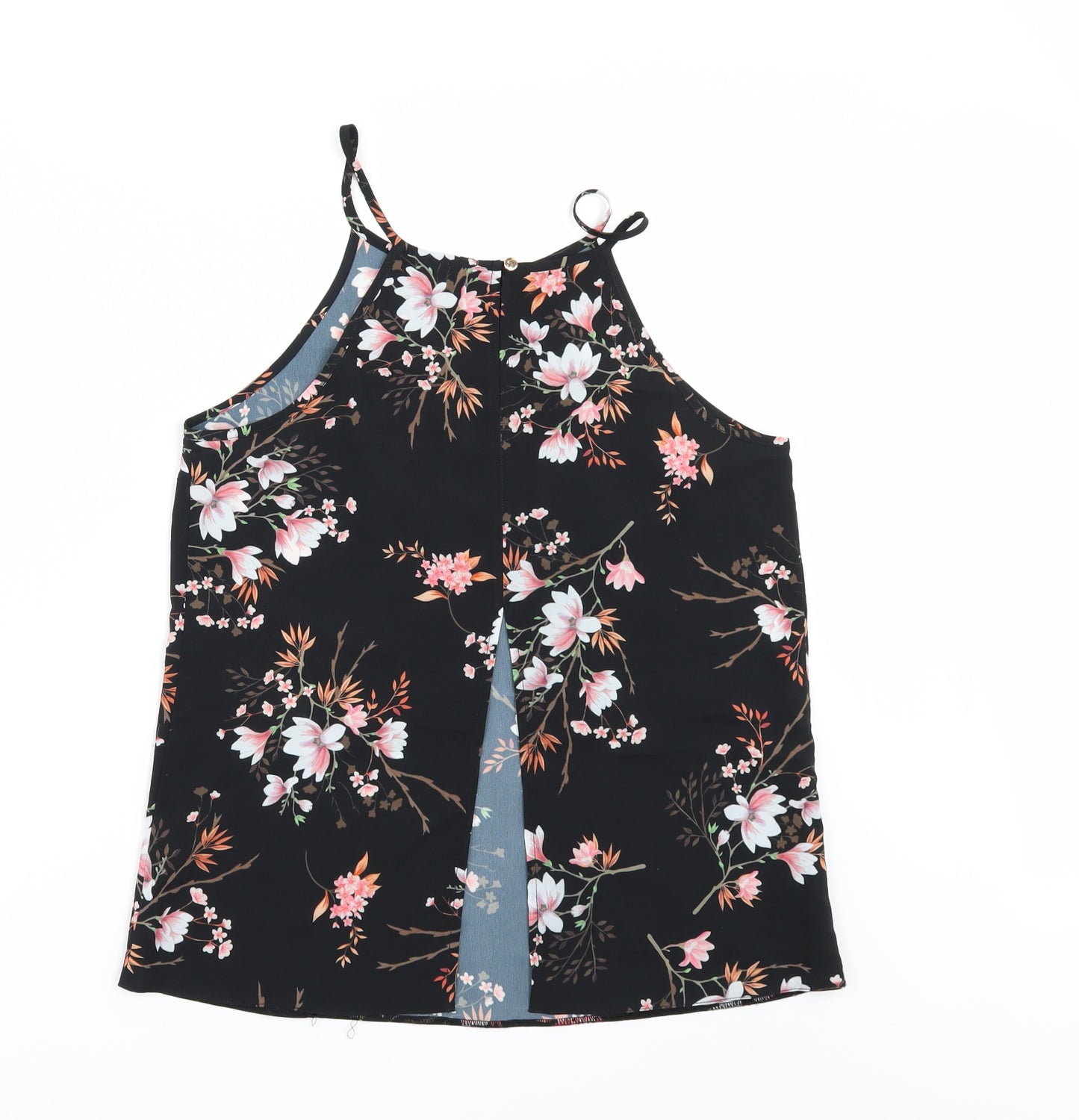 Miss Selfridge Womens Black Floral  Camisole Blouse Size 10