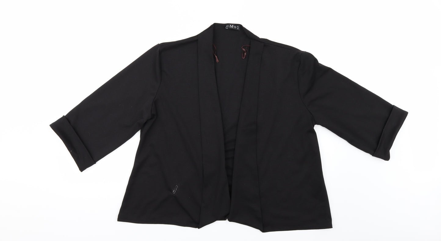 C.M.D Womens Black   Jacket  Size 18
