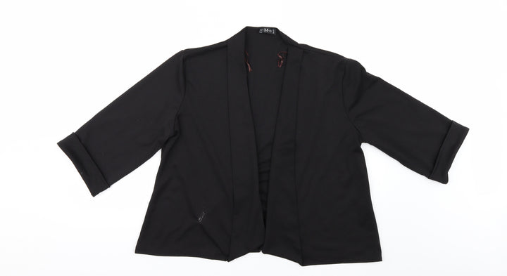 C.M.D Womens Black Jacket Size 18