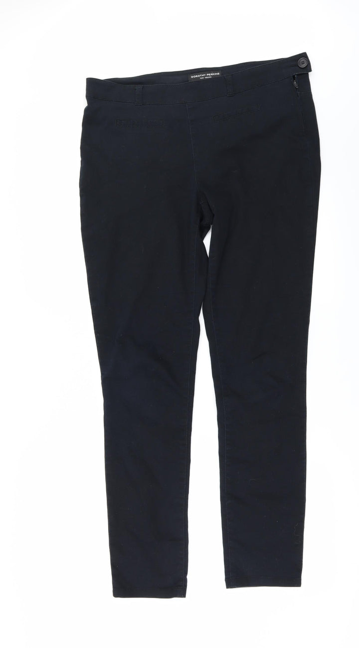 Dorothy Perkins Womens Black Trousers Size 14 L30 in