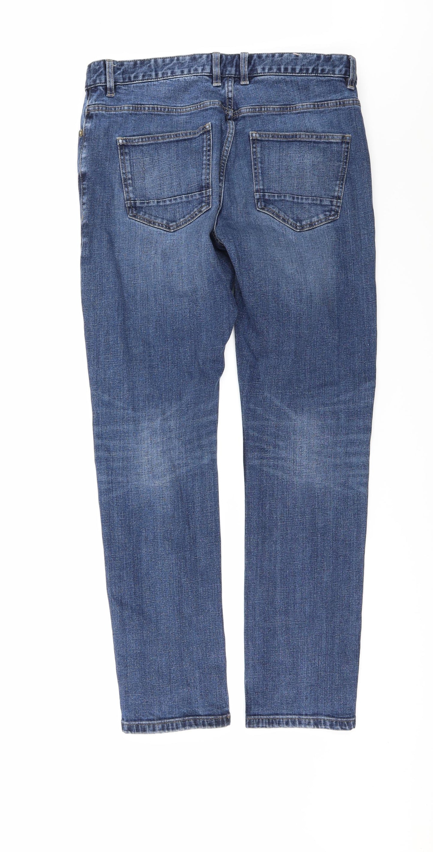 NEXT Mens Blue  Denim Straight Jeans Size 32 L31 in