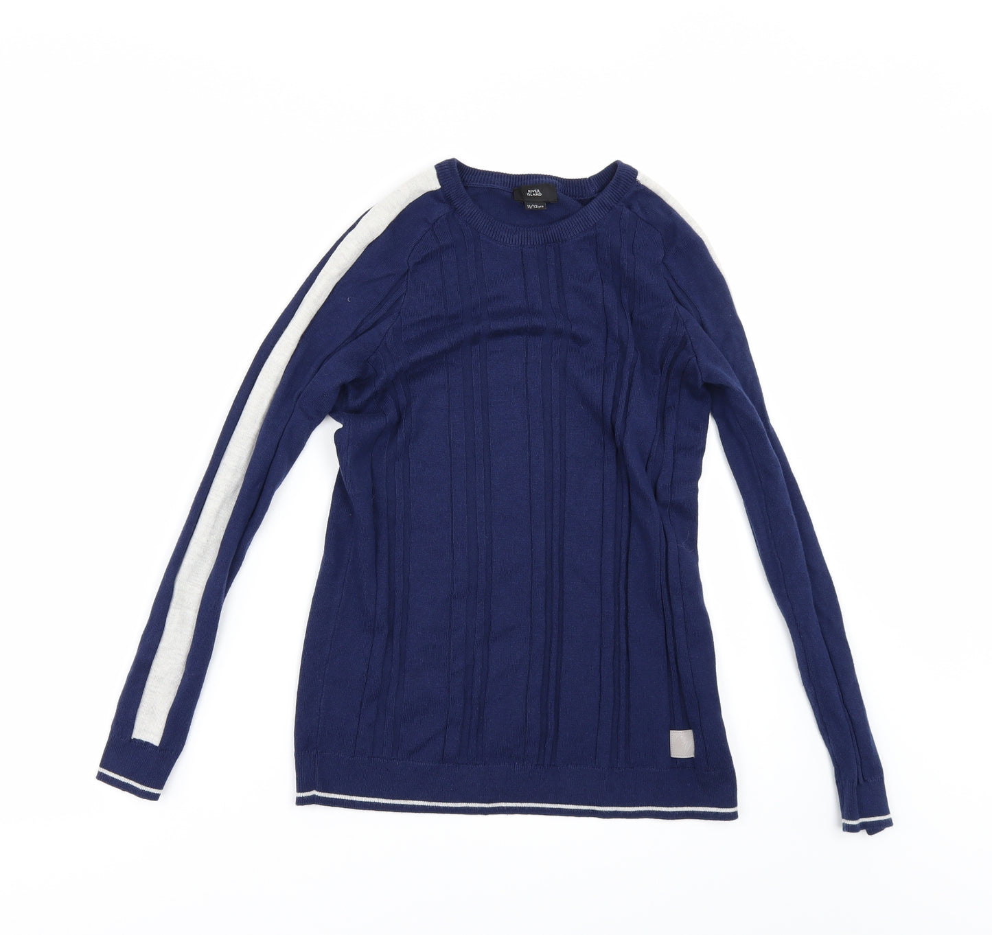 River Island Boys Blue   Pullover Jumper Size 11-12 Years
