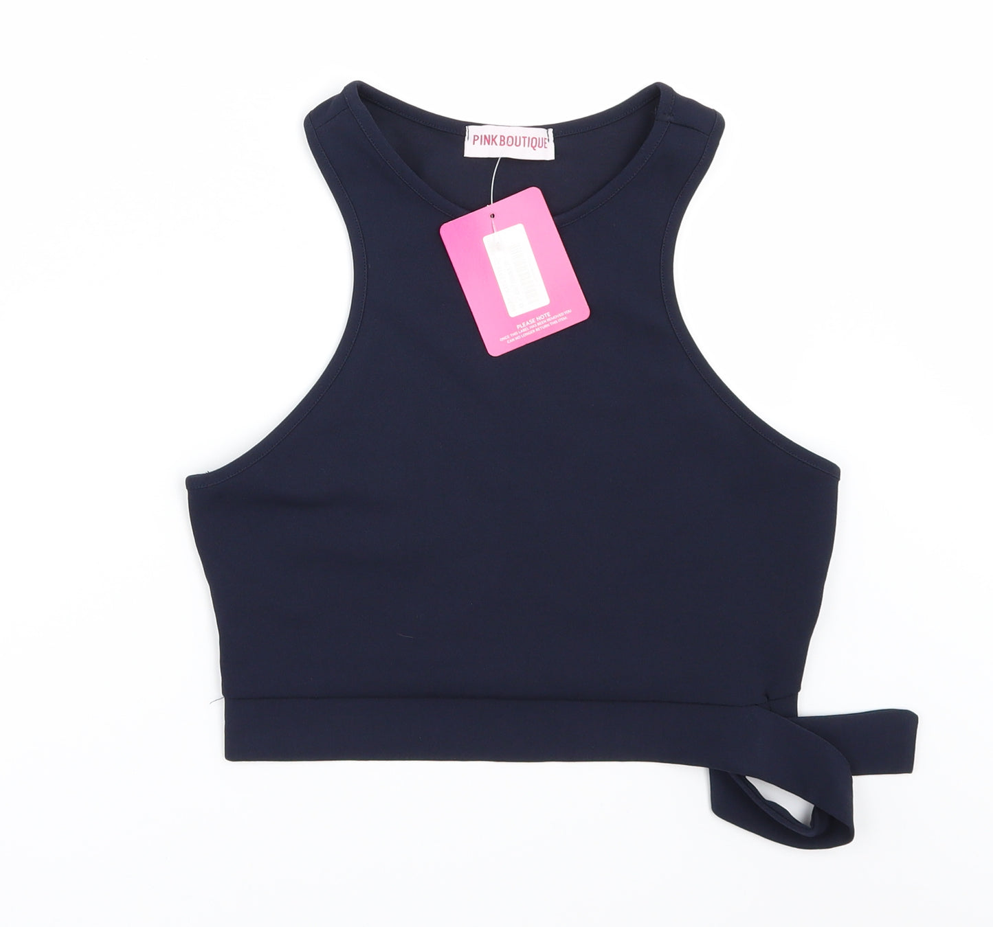 Pink Boutique Womens Blue   Cropped T-Shirt Size 10